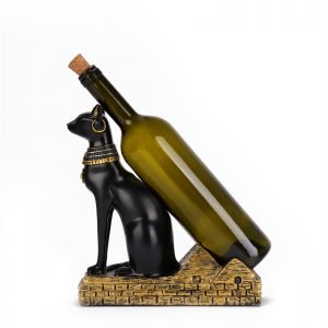 Mısır Kedisi Şişe Tutucu Dekoratif