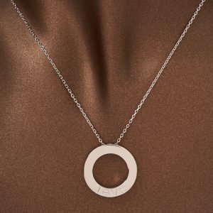 Halka 925 Ayar Gümüş Kolye